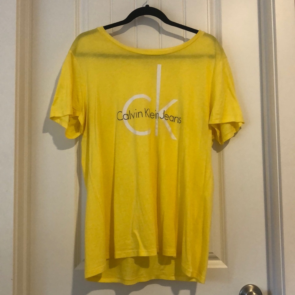 Yellow Calvin Klein Shirt